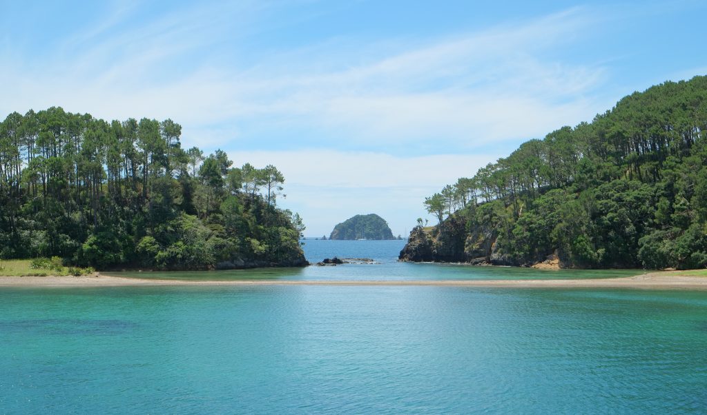 Roberton Island lagoon looking towards Motuoi Island